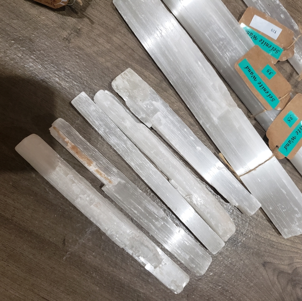 Selenite wand healing crystals witchy new